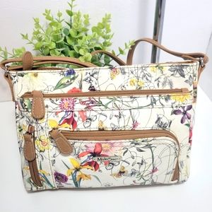 Multi Sac Floral Cross body Handbag